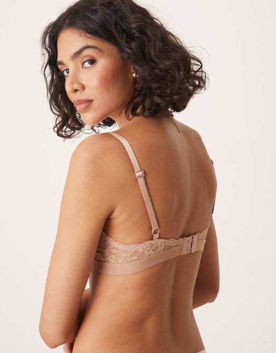 ASOS DESIGN Lila 2 pack underwired bra in sand - Image 2