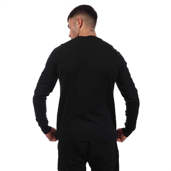 Weekend Offender Heren Argentinië Katoen Crew Neck Trui (Marine) - Image 3