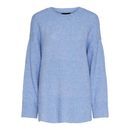 Pieces Unisex Ontspannen Trui met Drop Shoulder voor volwassenen (Hortensia) - Image 1