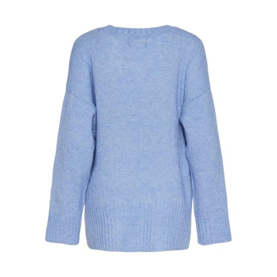 Pieces Unisex Ontspannen Trui met Drop Shoulder voor volwassenen (Hortensia) - Image 2