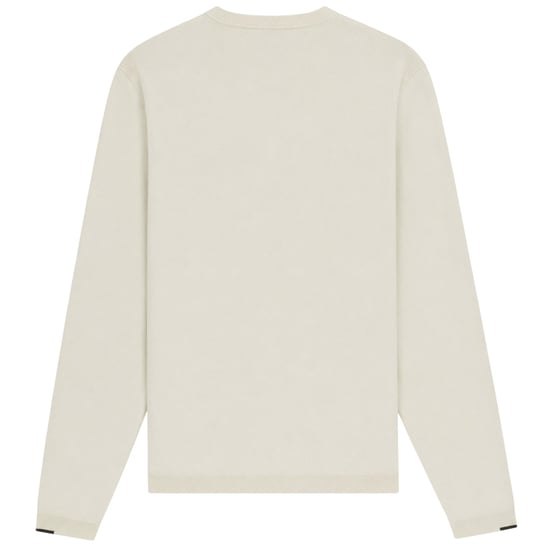 Boss Mens Embroidered Logo Crew Neck Jumper (White) - Image 2