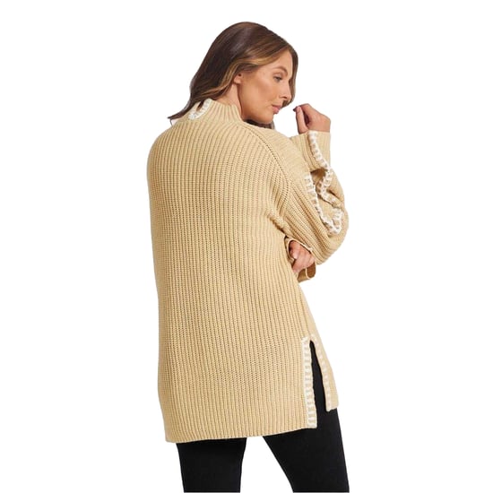 Be You Damestrui met contrasterende stiksels (Beige) - Image 3