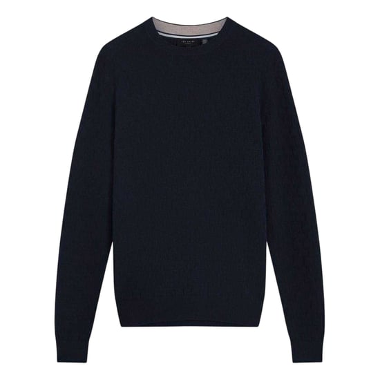 Ted Baker Mens Stitch Knitted Crew Neck Jumper (Navy) - Image 2