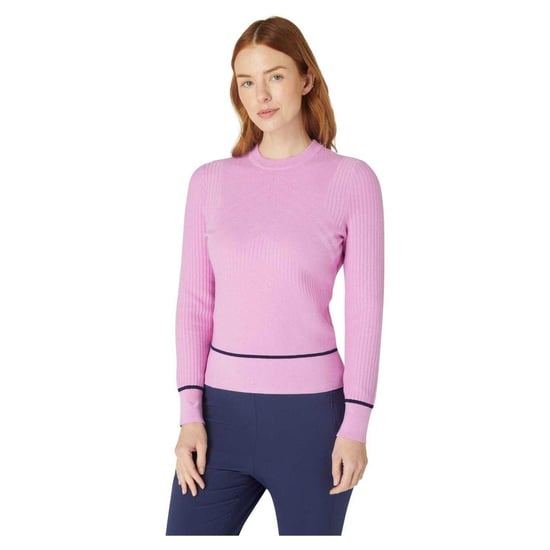 Callaway Dames Chevron Geribbelde Slim Sweater Top (Orchid) - Image 3