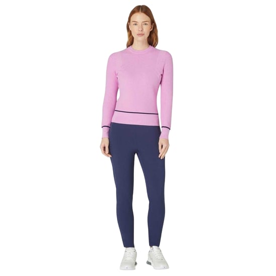 Callaway Dames Chevron Geribbelde Slim Sweater Top (Orchid) - Image 4
