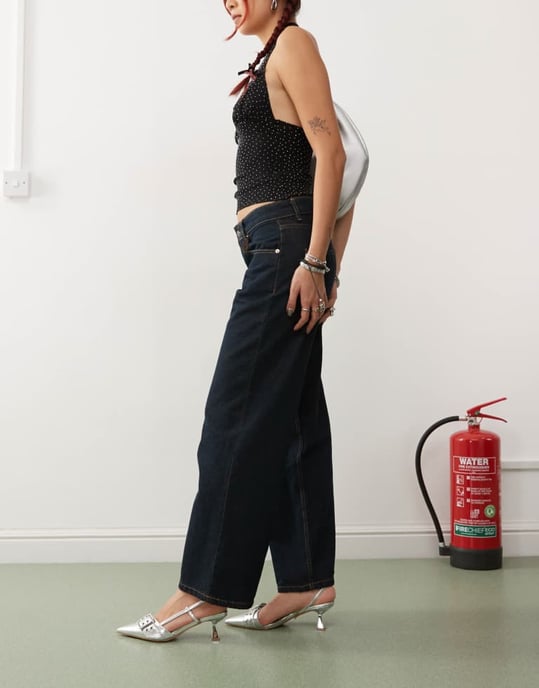 Motel low rise parallel jeans in indigo - Image 3