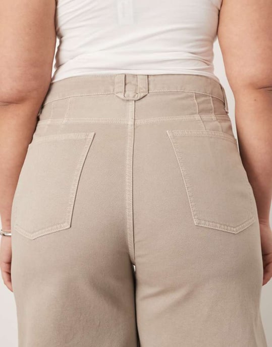 ARRANGE Curve sydney denim barrel leg jean in heather grey - Image 4