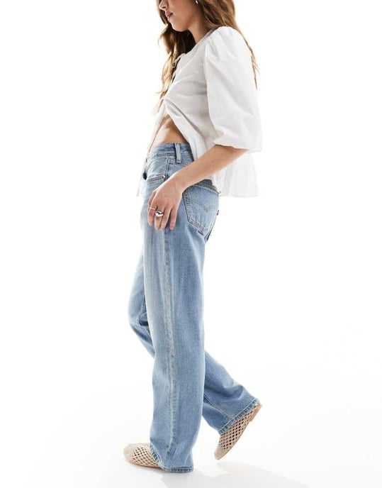 Levi's 501 '90s light weight denim jeans in light blue - Image 3