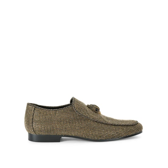 Kurt Geiger London Hugh Eagle Herringbone Loafers - Image 1