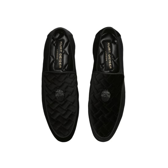 Kurt Geiger London Velvet Hugh Eagle Head Loafers - Image 2