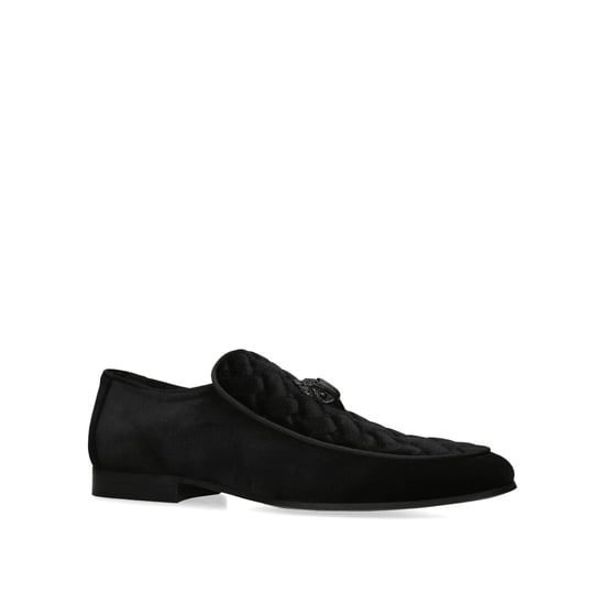 Kurt Geiger London Velvet Hugh Eagle Head Loafers - Image 4