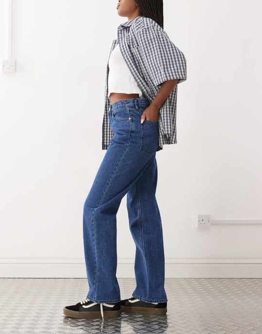 Obey Everyday slim fit denim jeans in dark wash blue - Image 2
