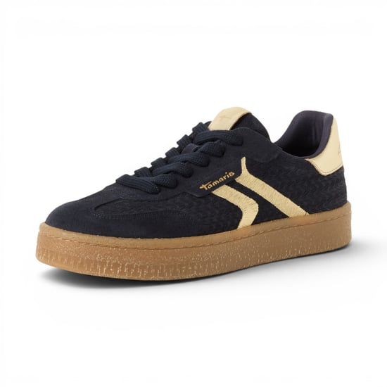 Tamaris damer Marinblå Lädersneakers Sneakerskor - 23723-44 - Image 4