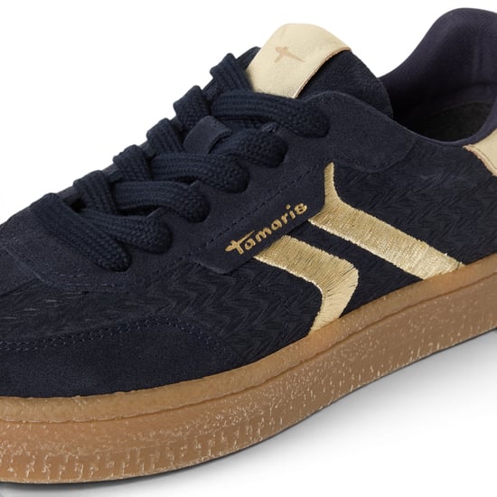 Tamaris damer Marinblå Lädersneakers Sneakerskor - 23723-44 - Image 5