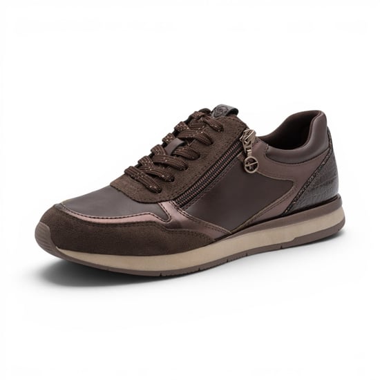 Tamaris Dames bruine nepleren Fashion Veterschoenen - 23613-46 - Image 4