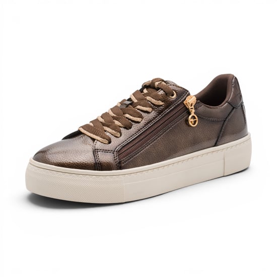 Tamaris dames bruine nepleren Fashion Strike-sneakers - Image 3