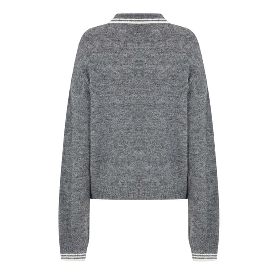 Jack Wills Womens/Ladies Knitted Collared Polo Shirt (Charcoal) - Image 2