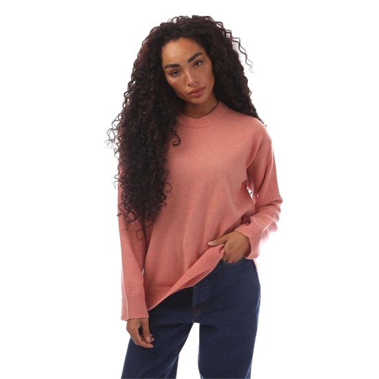 Gant Dames-trui van lamswol met ronde hals en normale pasvorm (Roze) - Image 1