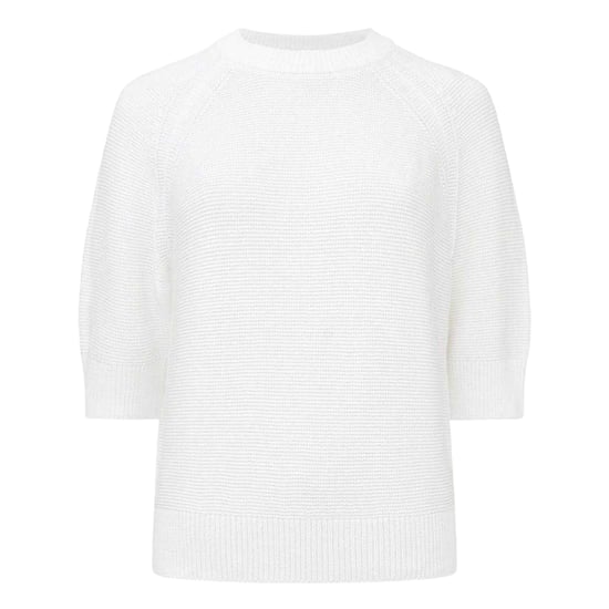 French Connection Womens/Ladies Relaxed Fit 3/4 Sleeve Sweater Top (White) - Image 1