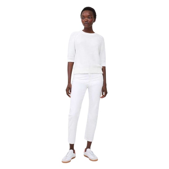 French Connection Womens/Ladies Relaxed Fit 3/4 Sleeve Sweater Top (White) - Image 3