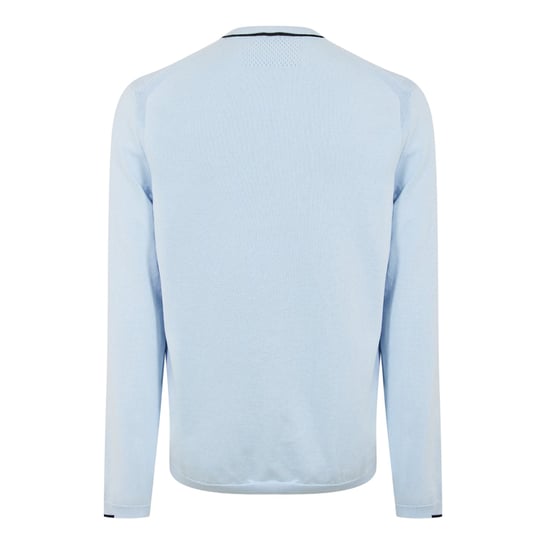 Boss Mens Embroidered Logo Crew Neck Jumper (Blue) - Image 2