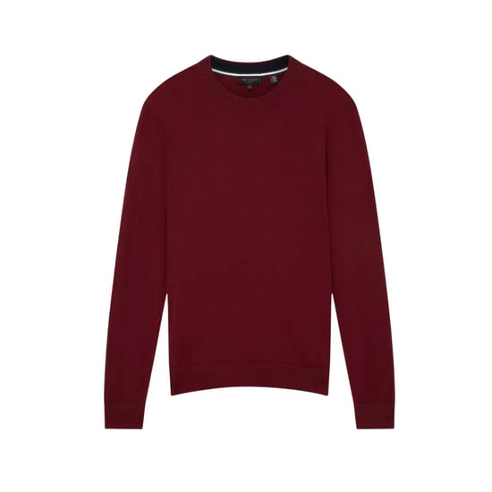 Ted Baker Mens Merino Wool Long-Sleeved Jumper (Oxblood) - Image 1