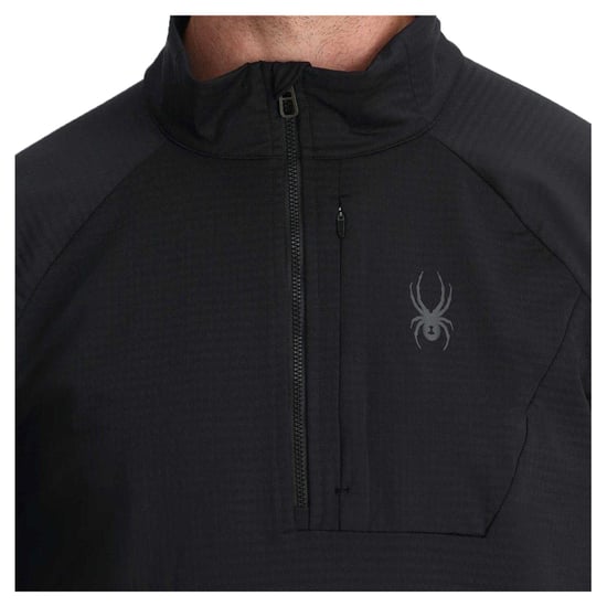 Spyder Heren Grid Fleece Top (Zwart) - Image 4