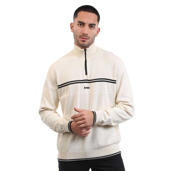 Boss Mens K Zone Cotton Regular Pullover (Vit) - Image 1