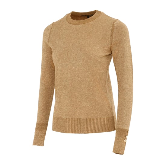 Biba Dames/Dames Shimmer Trui (Goud) - Image 3