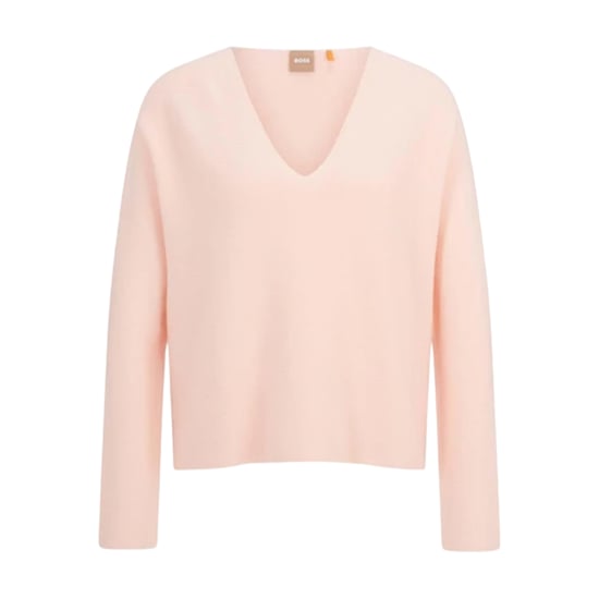 Boss Katoenen trui voor dames (Roze) - Image 1
