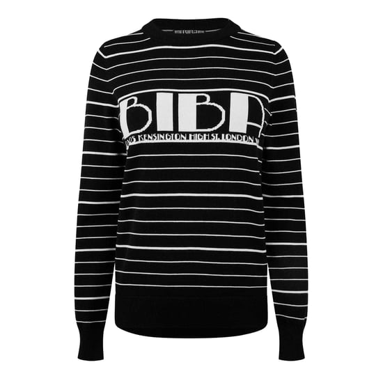 Biba Dames/Dames Heritage Gestreepte Trui (Zwart, Wit) - Image 2