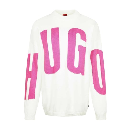 Hugo Dames/Dames Crew Hals Relaxed Fit Trui met Lange Mouwen (Natuurlijk) - Image 1