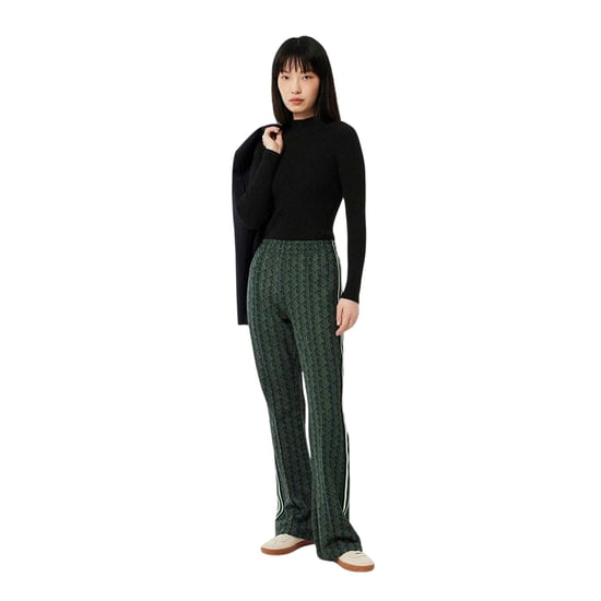 Lacoste Dames-trui met 3D-ribbreisel en logo (Zwart) - Image 1