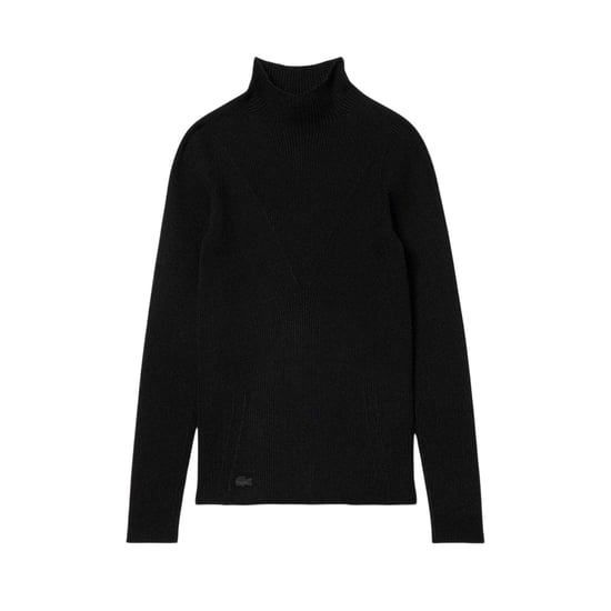 Lacoste Dames-trui met 3D-ribbreisel en logo (Zwart) - Image 2
