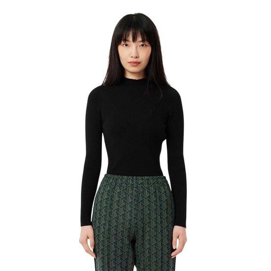 Lacoste Dames-trui met 3D-ribbreisel en logo (Zwart) - Image 4