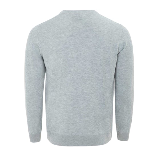 Giorgio Mens Polyester V Neck Jumper (Grey Marl) - Image 2