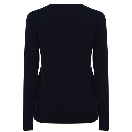 Tommy Hilfiger Dames/Dames Katoenen V Hals Sweater Top (Marine) - Image 3