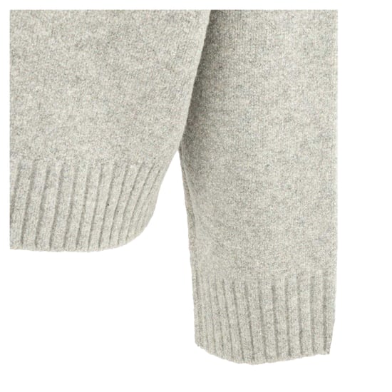 Miso Womens/Ladies Knitted V Neck Jumper (Grey) - Image 4