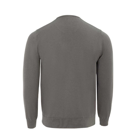 Giorgio Mens Knitted V Neck Jumper (Slate) - Image 2