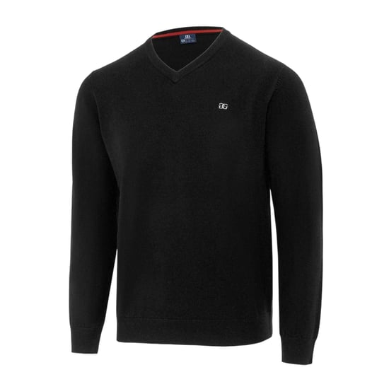 Giorgio Mens Polyester V Neck Jumper (Black) - Image 3