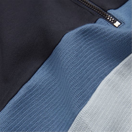 Ted Baker Heren Quarter Zip Fleece Top (Marine) - Image 2