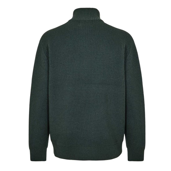 Jack Wills Mens Monty Quarter Zip Long-Sleeved Jumper (Evergreen) - Image 2