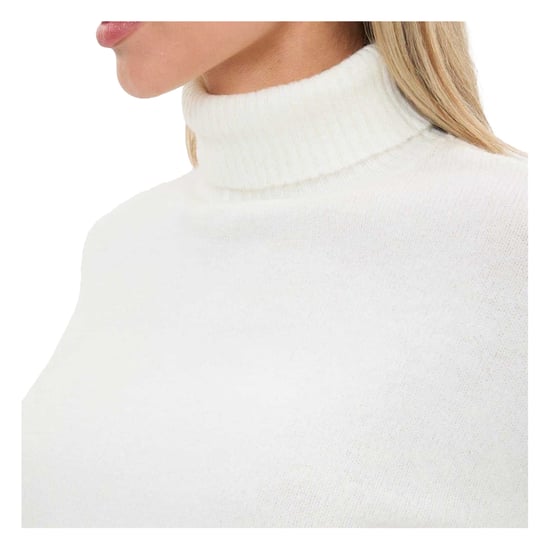 I Saw It First Unisex Adult Roll Neck Jumper (Cream) - Image 4