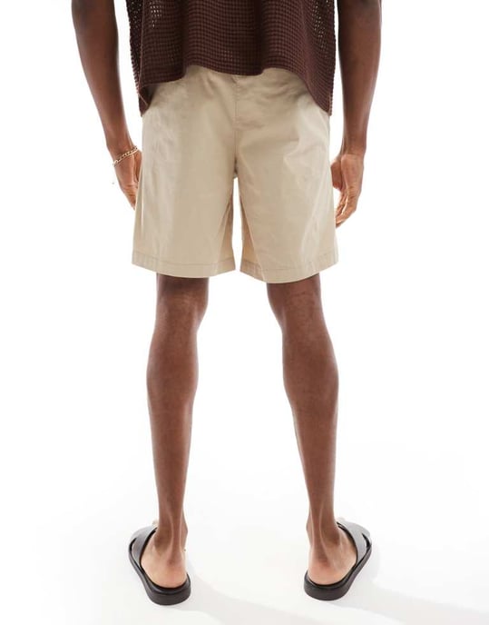 Jack & Jones loose fit chino short in beige - Image 3