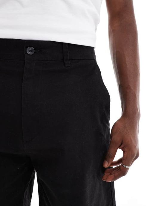 ONLY & SONS loose fit shorts in black - Image 4