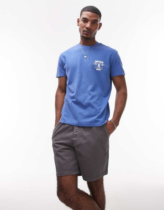 Tommy Jeans loose twill shorts in charcoal grey - Image 3