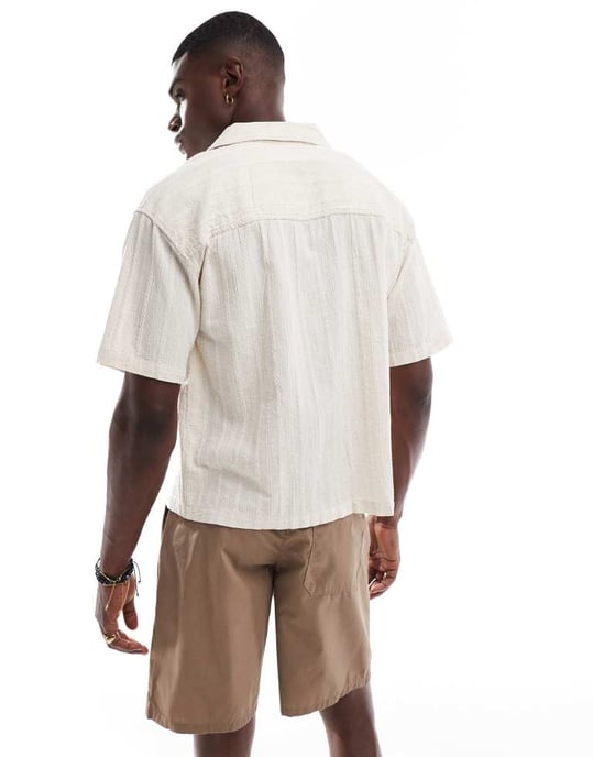 ONLY & SONS loose fit chino shorts in brown - Image 4
