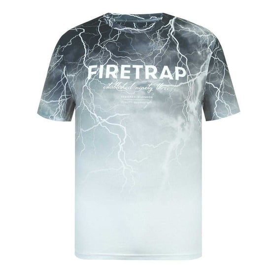 Firetrap Mens Sub All-Over Print T-Shirt (Dark) - Image 1