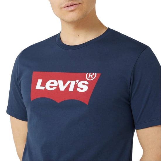 Levis Mens Batwing Logo T-Shirt (Navy/Red) - Image 3