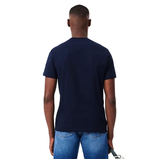 Lacoste Mens Crocodile Print Regular T-Shirt (Navy) - Image 3